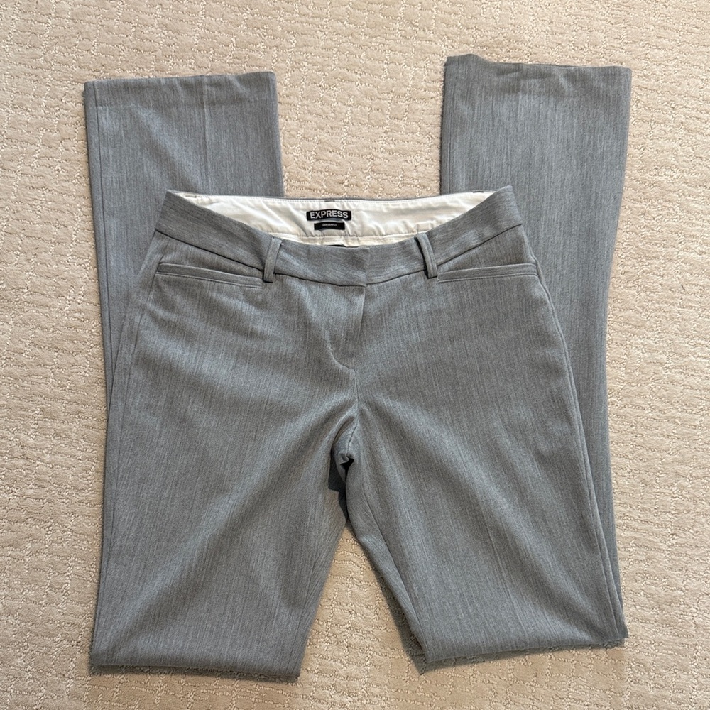 Express Light Gray Sz 4L Columnist Pants